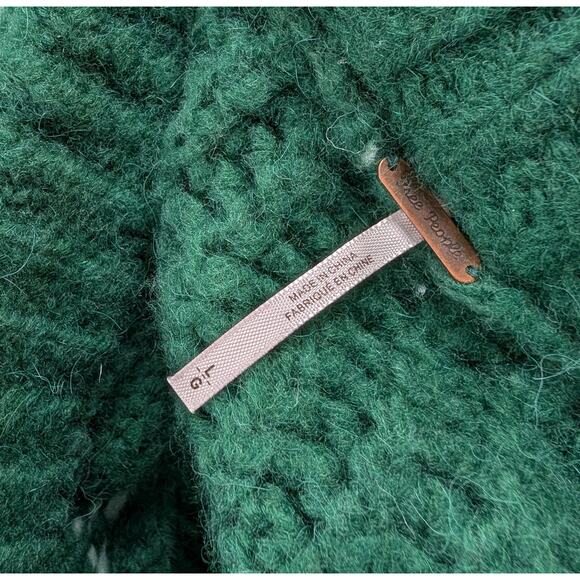 Free People Green Alpine Sweater | Apres Ski | Faire Isle |Holiday Crop |NWT$148 - Picture 10 of 15